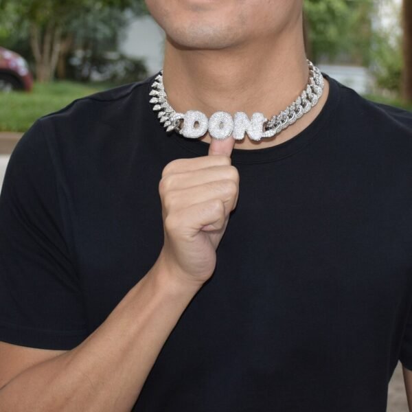Collier Nom Maillons Cubains - 5