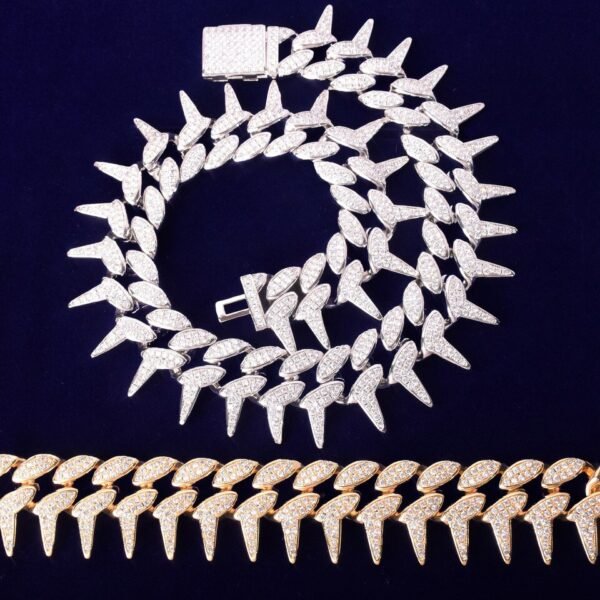 Collier Lourd Miami Chaîne Cubaine Lettres Bulle - 3
