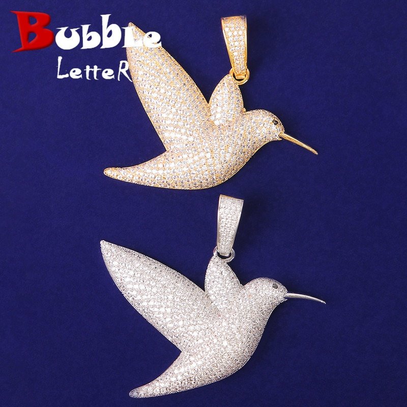Gold Pigeon  Pendant - 1