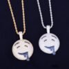 Pendentif Visage Doré - 5