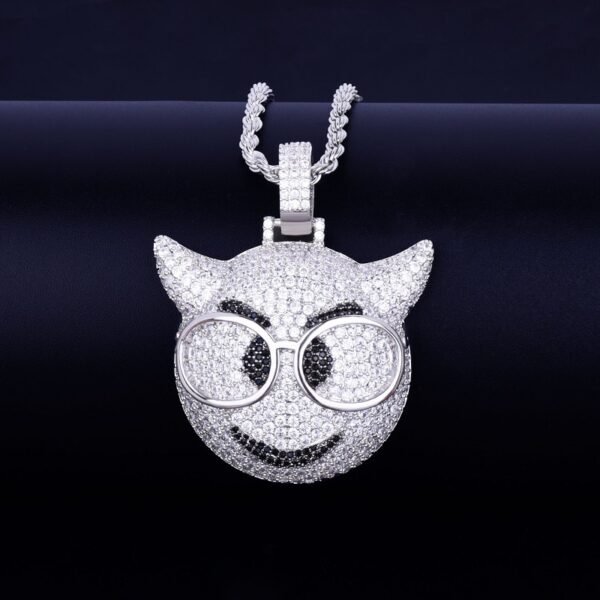 Collier visage de démon pour hommes - 2