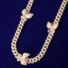 Cuban Miami Necklace with Butterfly - 8