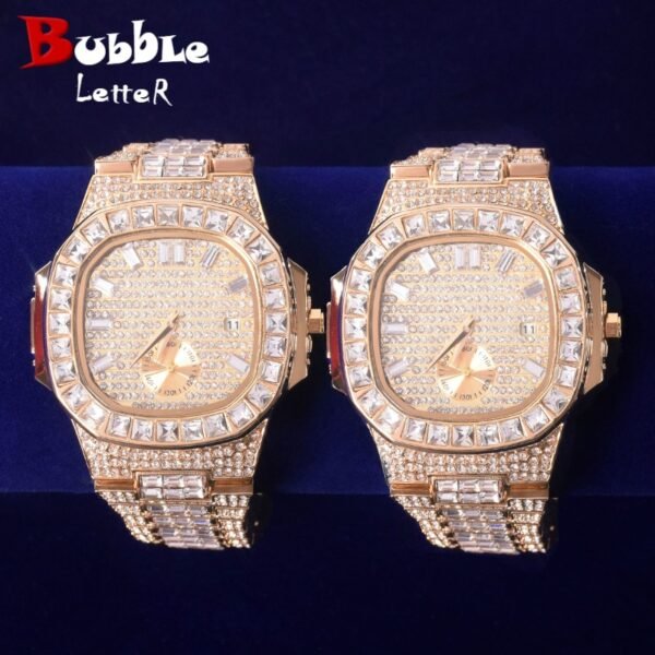 Montre Homme Lettres Baguette - 1