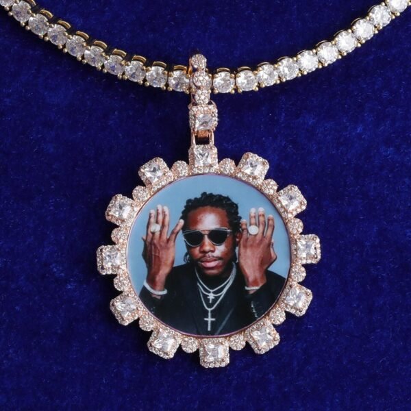 Collier avec photo pour hommes