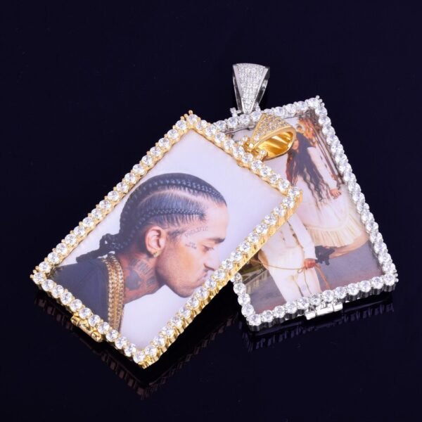 Collier Médaille Photo Carrée - 5