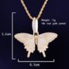 Gold Butterfly Pendant - 10