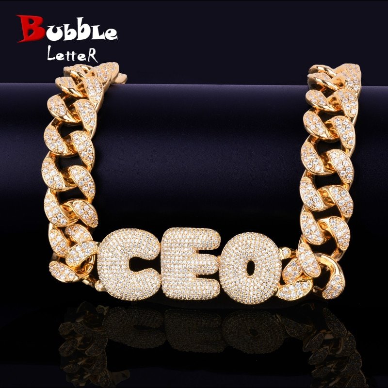 Cuban Link Name Necklace - 1