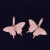 Collier Pendentif Papillon Rose 10mm - 2