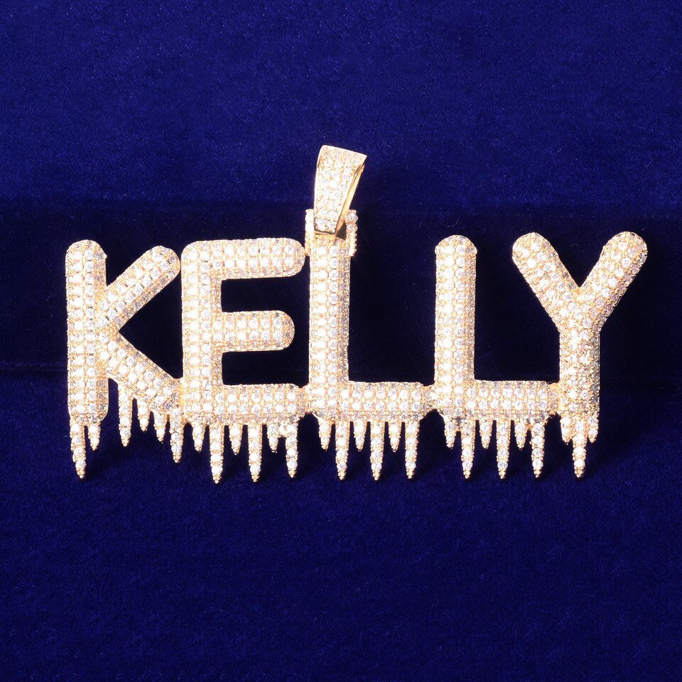 Dripping Name Necklace for Men - 2