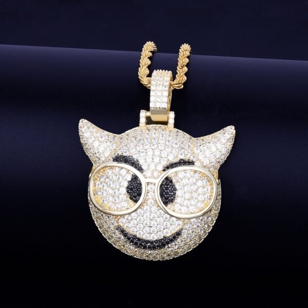Collier visage de démon pour hommes - 6