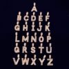 Pendentif Lettres Doré Baguette - 2