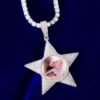 Collier médaille photo personnalisée doré pour homme - 2