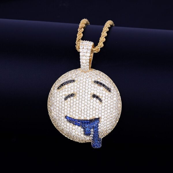 Pendentif Visage Doré - 4