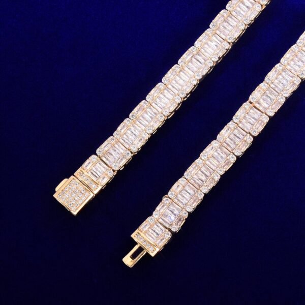 Bracelet doré en cuivre 9mm avec zircon - 2