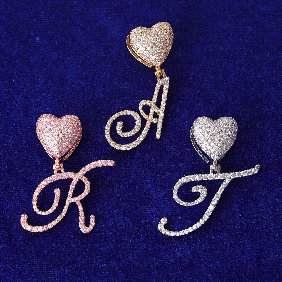 Heart Letter Pendant - 4