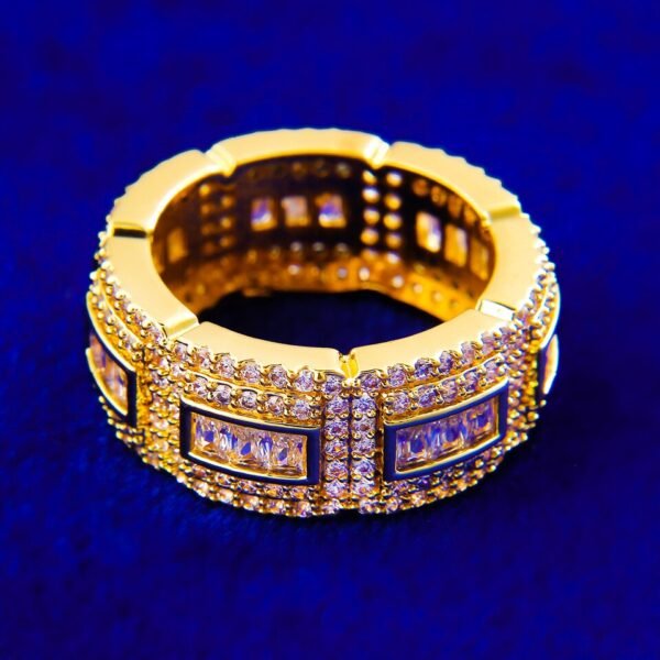 Bague Baguette Dorée - 7