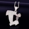 Collier Vis Doré Zircon - 3