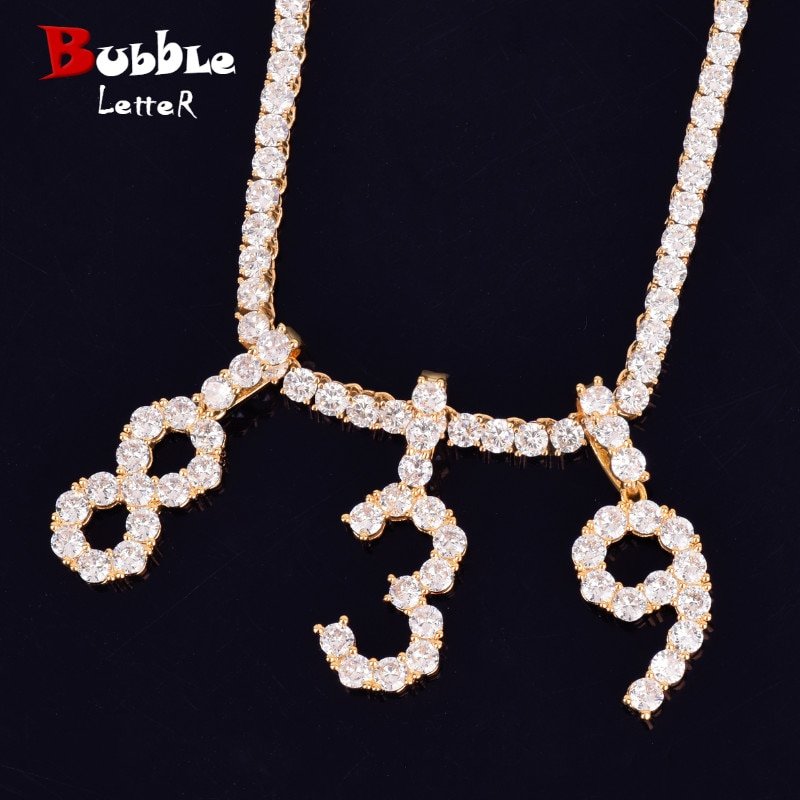 Gold Digital Tennis Necklace - 1