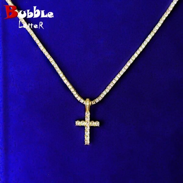 Ensemble Croix & Collier Tennis 3mm - 1