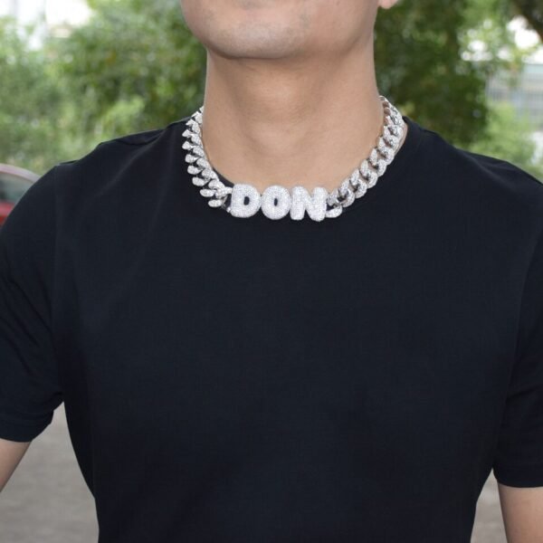 Collier Nom Maillons Cubains - 4