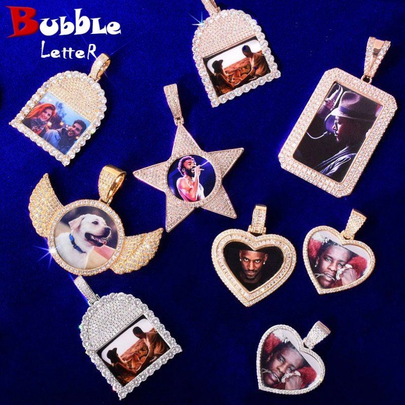 Gold Photo Pendant in Various Shapes - 1