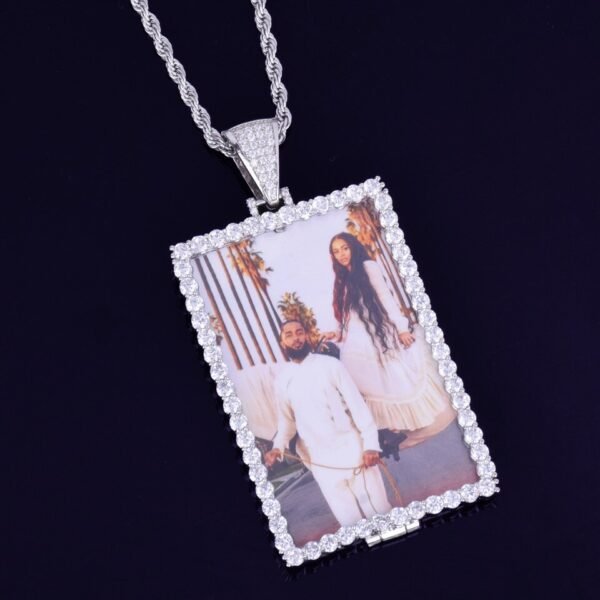 Collier Médaille Photo Carrée - 3