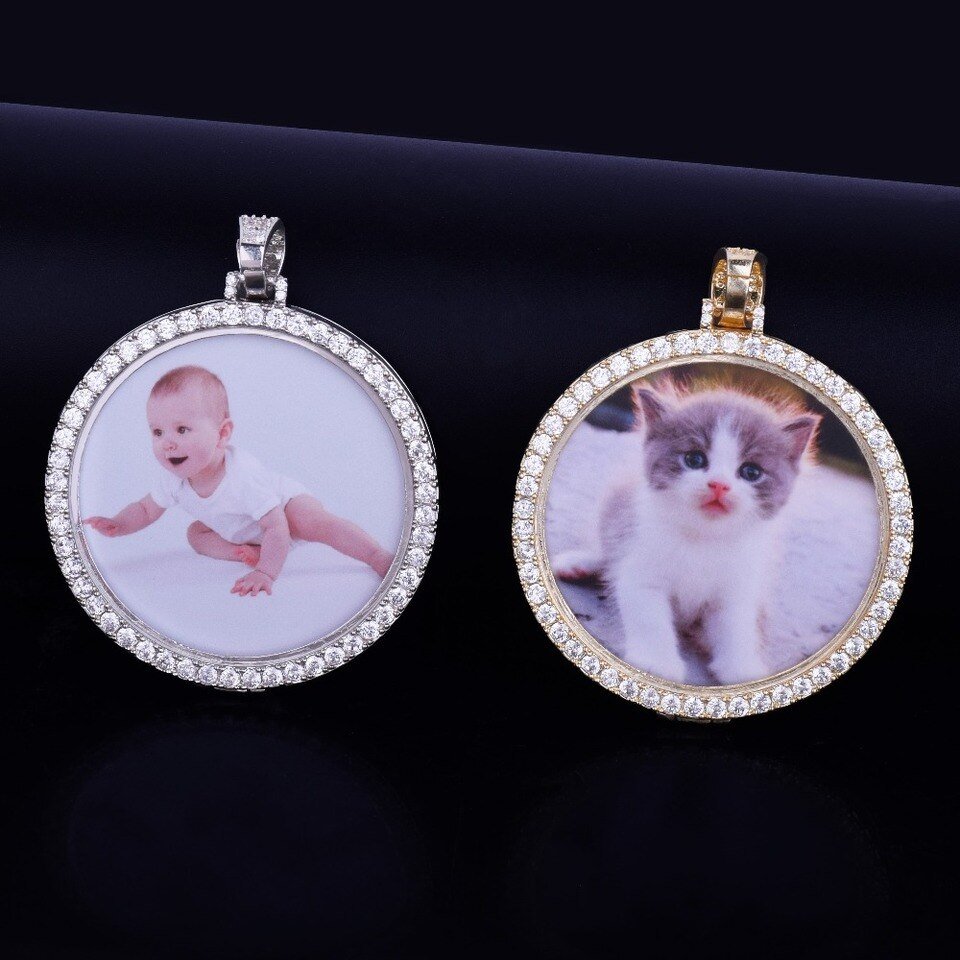 Gold Photo Pendant in Various Shapes - 12
