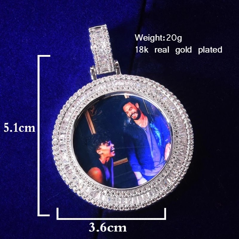 Gold Photo Pendant in Various Shapes - 18
