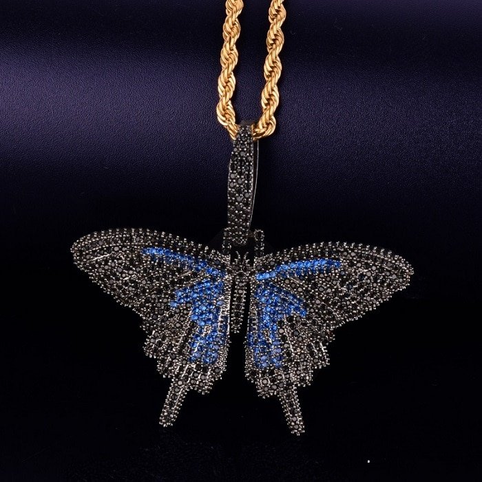 Gold Butterfly Pendant - 8