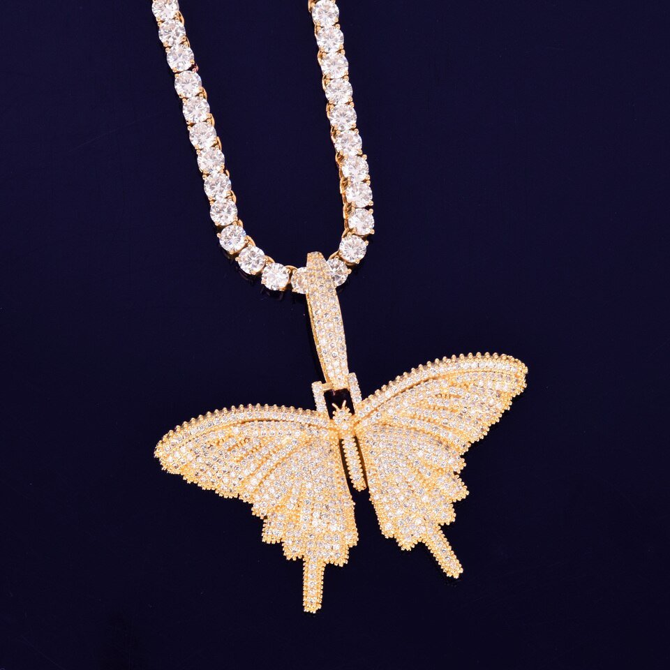 Gold Butterfly Pendant - 6