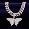 Collier pendentif papillon - 7