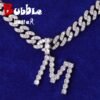 Collier Tennis Lettres Plaqué Or pour Femme - 1
