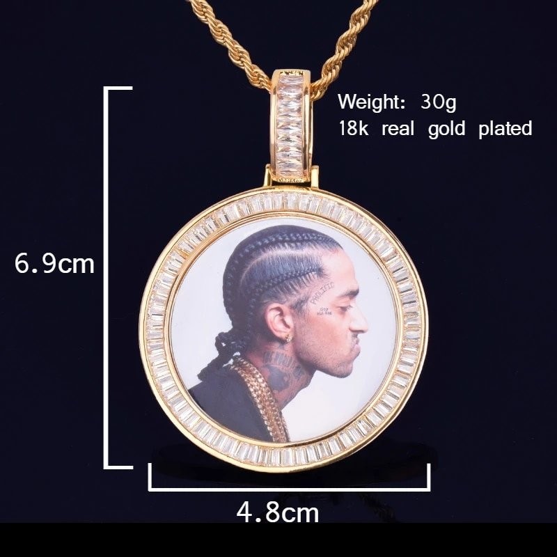 Gold Photo Pendant in Various Shapes - 17