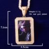 Pendentif Photo Doré - 5