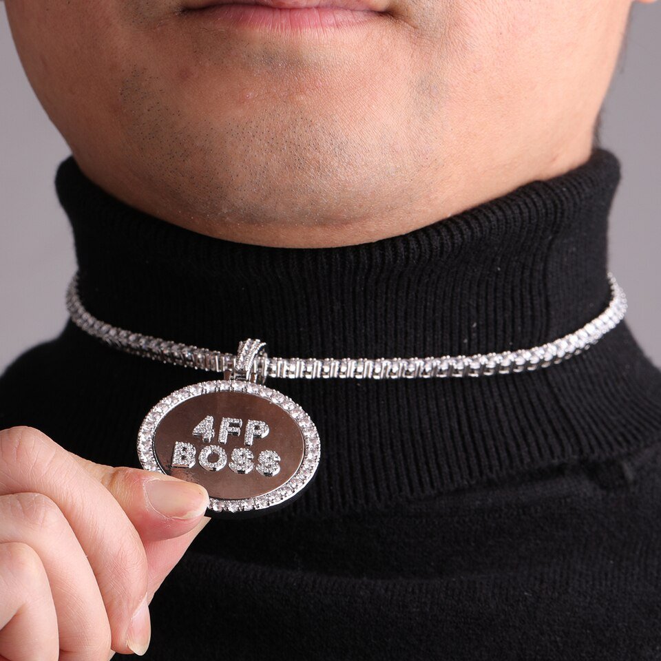 Personalized Name Circle Necklace - 2