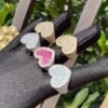 Bague Cœur Rose Dorée - 2