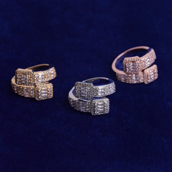 Bague Femme Lettres Bulles Baguette - 2