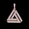 Penrose Triangle Pendant Necklace - 2