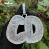 Collier Prénom Lettre Bombée Baguette - 1