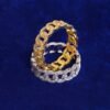 Bague Dorée Sertie - 4