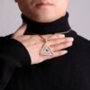 Penrose Triangle Pendant Necklace - 8