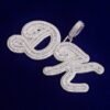 Collier Plaque-Nom Serti - 4