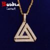 Penrose Triangle Pendant Necklace - 1