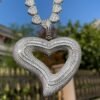 Collier Cœur Incliné Lettres Doré - 4