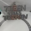 Collier Prénom Homme Lettres Baguette Doré - 4