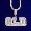 Collier Prénom Personnalisé Doré Zircon