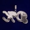 Collier Plaque-Nom Serti - 5