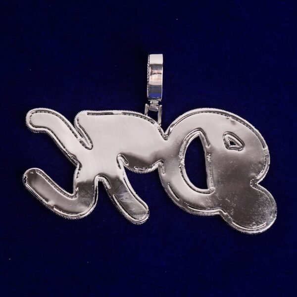 Collier Plaque-Nom Serti - 5