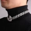 Choker Necklace with Heart - 3