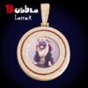Collier pendentif photo personnalisée doré pour homme - 1